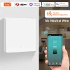 Tuya Smart Zigbee Switch Human Motion Sensor Switch No Neutral Wire Required 1/2/3 Gang Smart Home Support Alexa Google Home